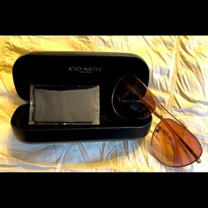 COACH Ryan Jeweled Pilot Sunglasses